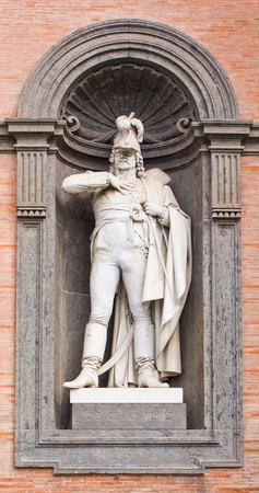 Statue of Joachim Murat, Royal Palace in Naplesの写真素材