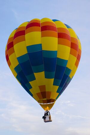 A hot air balloon flightの写真素材