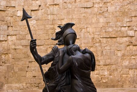 Statue in Castel del Monte, Apulia, Italyのeditorial素材