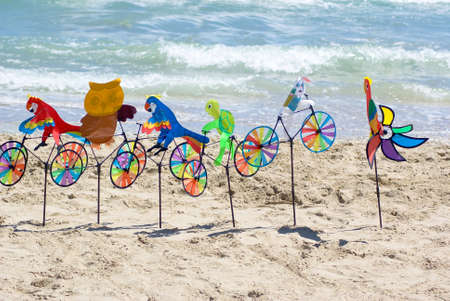 Pinwheels on the beach