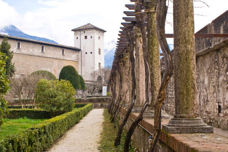 View of Buonconsiglio Castle in  Trento, Italyのeditorial素材