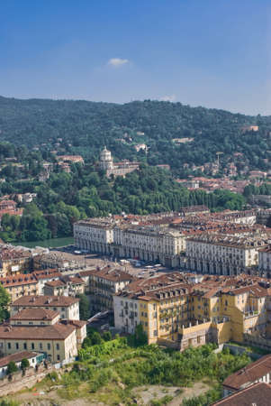 View of Turin from the Mole Antonelliana, Turinのeditorial素材