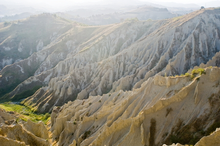 Atri's badlands in Abruzzo, Italyの写真素材