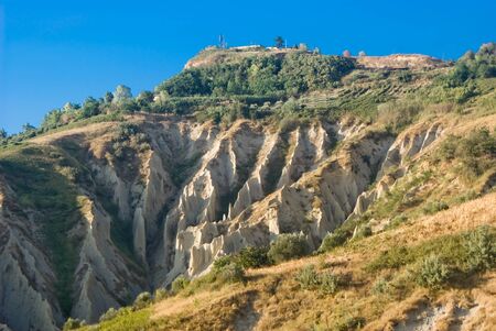 Atri's badlands in Abruzzo, Italyの写真素材