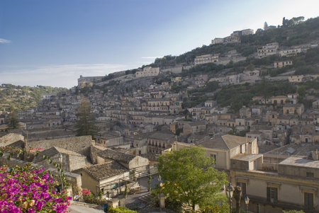 View of Modica, Sicily in Italyのeditorial素材