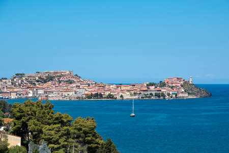 View of Portoferraio at Elba Island, Italyのeditorial素材