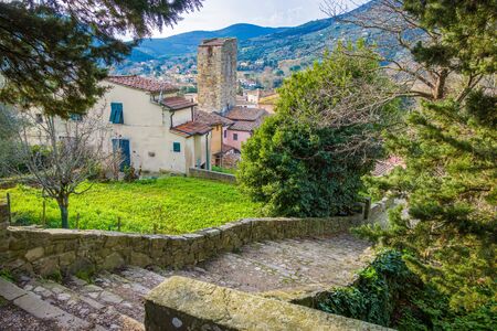 Vicopisano (Pisa, Tuscany, Italy) - Vicopisano is in the Province of Pisa in the Italian region Tuscany valley of the Arno River. In medieval times Vicopisano was fortified center of Republic of Pisaの写真素材