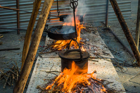 Filetto (Lunigiana, Massa Carrara, Tuscany, Italy) - Oct 2019: Chestnut Festival. Small village, known for its summer festivals, especially medieval one organized in August and Chestnut in October.のeditorial素材
