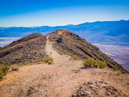 Landscape from the top of Dante's View in Death Valley National Park in California. It is one of the hottest places in the world.の写真素材