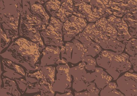 dry cracked soil. the dark abstract backgroundのイラスト素材