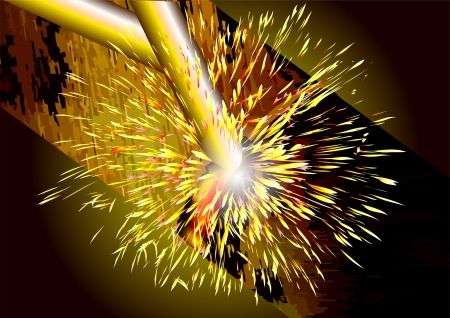 welding iron  abstract backgroundのイラスト素材
