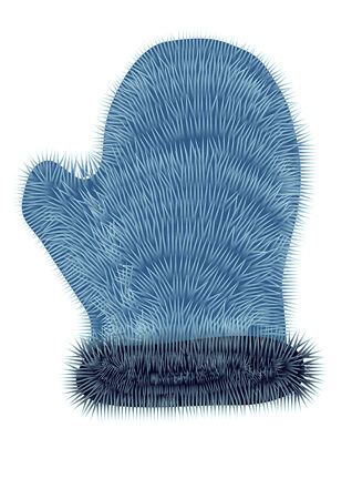 mitten isolated on a white background のイラスト素材