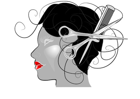 salon  womanのイラスト素材