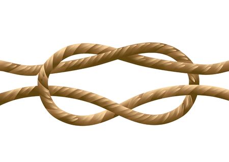 marine knot isolated on a white backgroundのイラスト素材