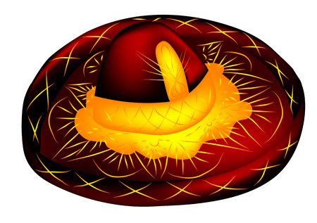 sombrero isolated on a white background のイラスト素材