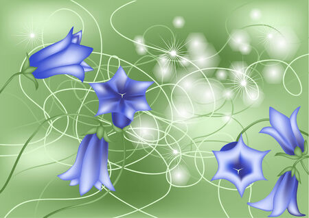 bluebells  abstract floral background のイラスト素材