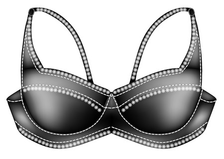 brassiere isolated on a white background のイラスト素材