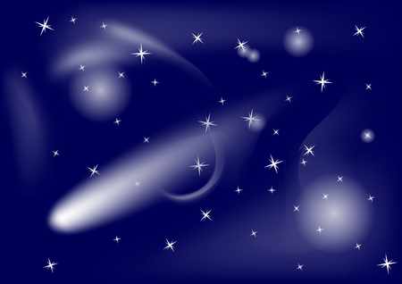 comet in a night star  10 EPSのイラスト素材