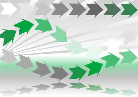arrow illustration  grey and green design elementsのイラスト素材