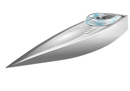 speedboat  speed boat isolated on a white backgroundのイラスト素材