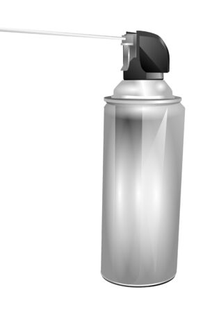 aerosol can isolated on a white backgroundのイラスト素材