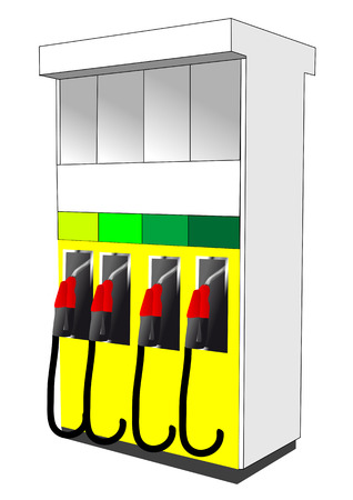 oil pump isolated on a white backgroundのイラスト素材
