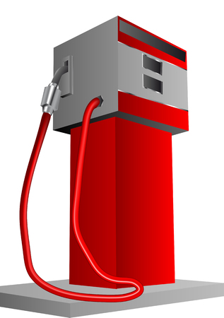 petrol pump isolated on a white backgroundのイラスト素材