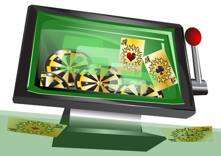 online gamblingのイラスト素材