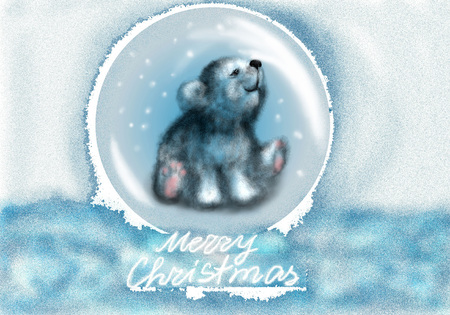christmas bearの写真素材