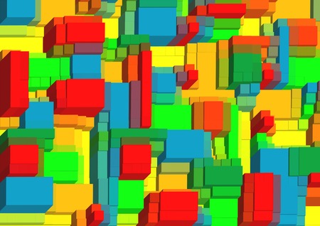 abstract plastic briksのイラスト素材