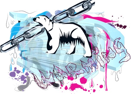 polar ice. concept of global warming. 10 EPSのイラスト素材
