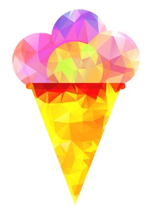 icon of ice cream isolated on a white backgroundのイラスト素材