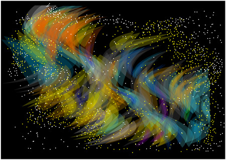 abstract multicolor wave backgroundのイラスト素材