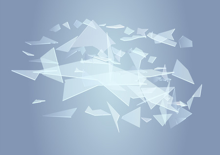 broken glass. abstract background with pice of glassのイラスト素材
