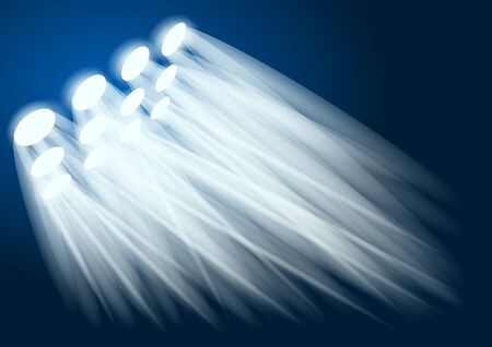 spotlight. lighting against a dark background ilustrationのイラスト素材