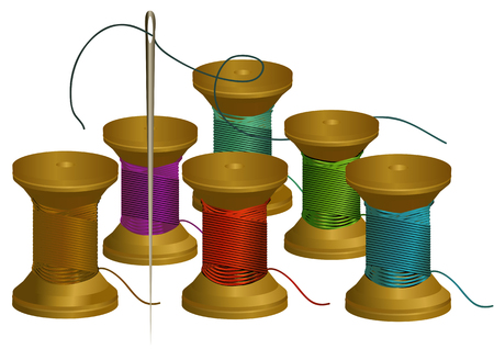 thread and needleのイラスト素材