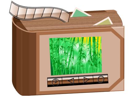 photo album icon isolated on white backgroundのイラスト素材