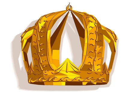 crown in flat styleのイラスト素材