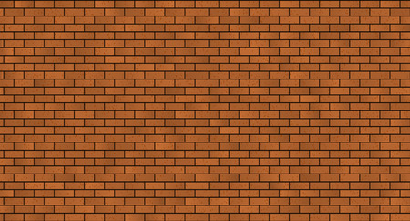 seamless brick masonry. Red brick wall seamless Vector illustration backgroundのイラスト素材