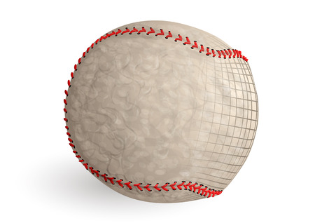 baseball abstract ball isolated on white backgroundのイラスト素材