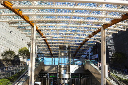 Entrance to the subway Garibaldi districtのeditorial素材