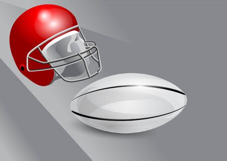 helmet and ball. abstract background of american footballのイラスト素材