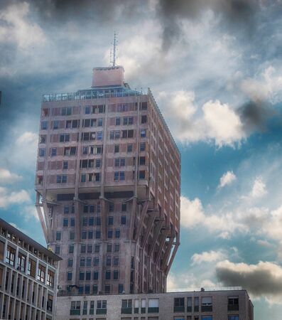 velasca tower in Milan, built in 1958の写真素材