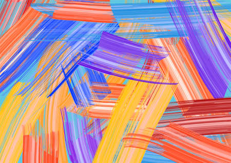 abstract oil painting multicolor vector illustrationのイラスト素材
