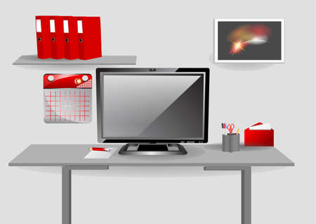 remote work background. home office backgroundのイラスト素材