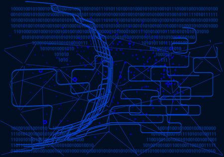 Internet data abstract vector backgroundのイラスト素材