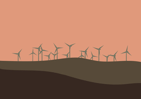 renewable energy abstract background vector illustrationのイラスト素材