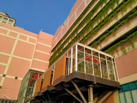 Mall Citra Land, Jakarta, Indonesia - (05/09/2021) : Evening atmosphere outside the shopping center.のeditorial素材