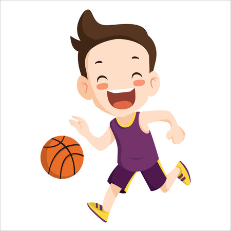 Vector - boy play basketball sportのイラスト素材