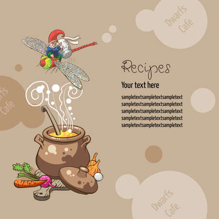 "Dwarfs Cafe" Book of Recipesのイラスト素材
